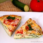 Permalink to: Bacon and Tomato Quiche a Guest Post by Beauty and the Foodie Bacon and Tomato Quiche with Zucchini Hash Crust Photo 1