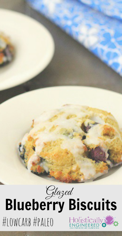 Glazed Blueberry Biscuits