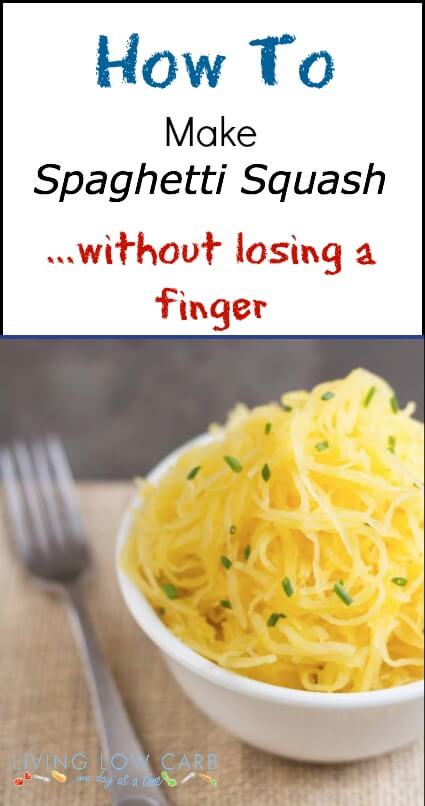 How to make spaghetti squash...without losing a finger