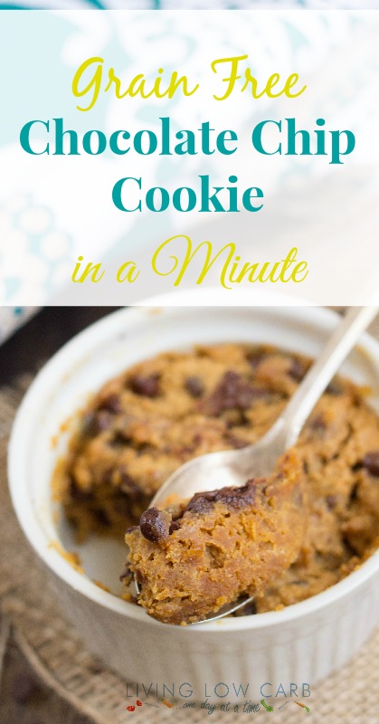 Grain Free Chocolate Chip Cookie in a Minute | holistically.wpengine.com