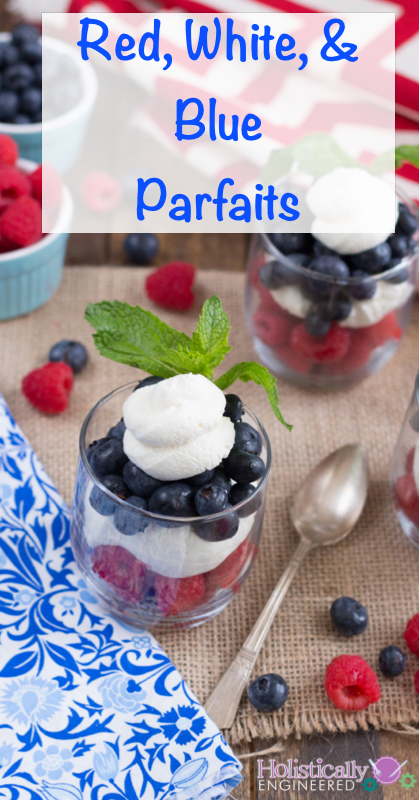 Red, White, and Blue Parfaits (Low Carb and Paleo Fourth of July Dessert) -  Holistically Engineered