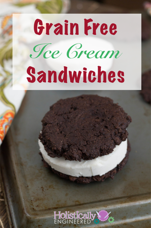 Paleo Ice Cream Sandwiches #paleo #lowcarb #grainfree