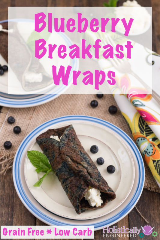 Grain Free Blueberry Breakfast Wraps